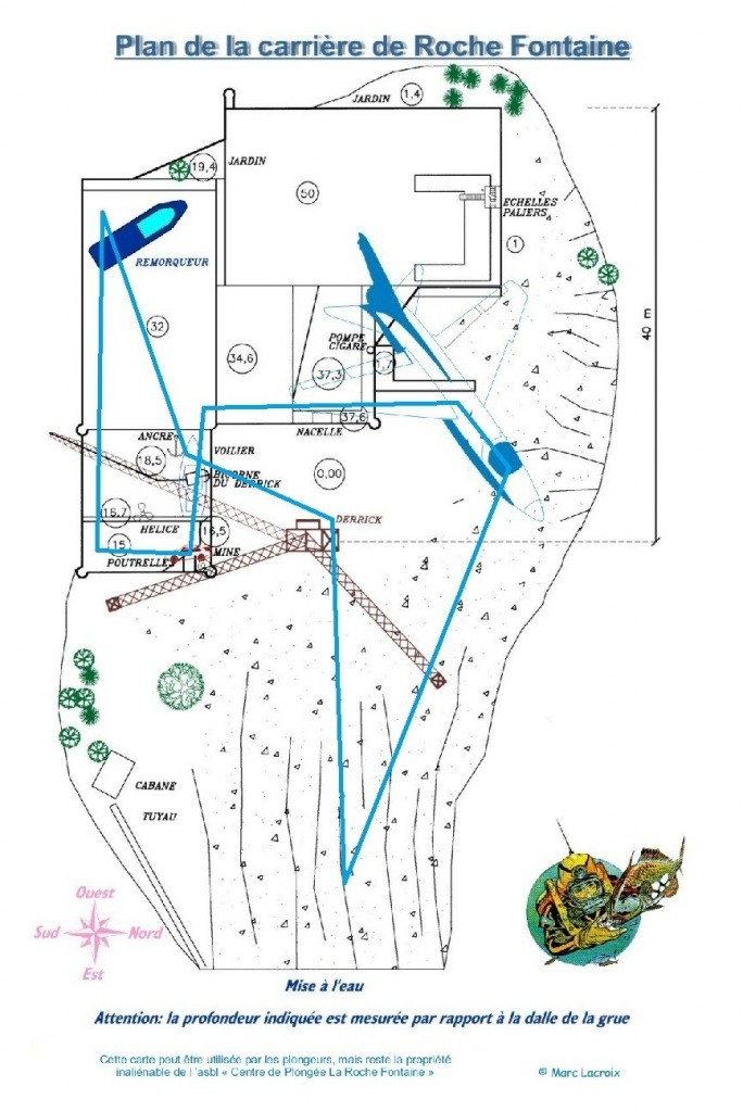 Plan - Carriere Rochefontaine bleu