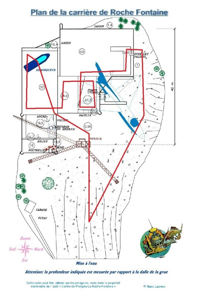 Plan - Carriere Rochefontaine rouge